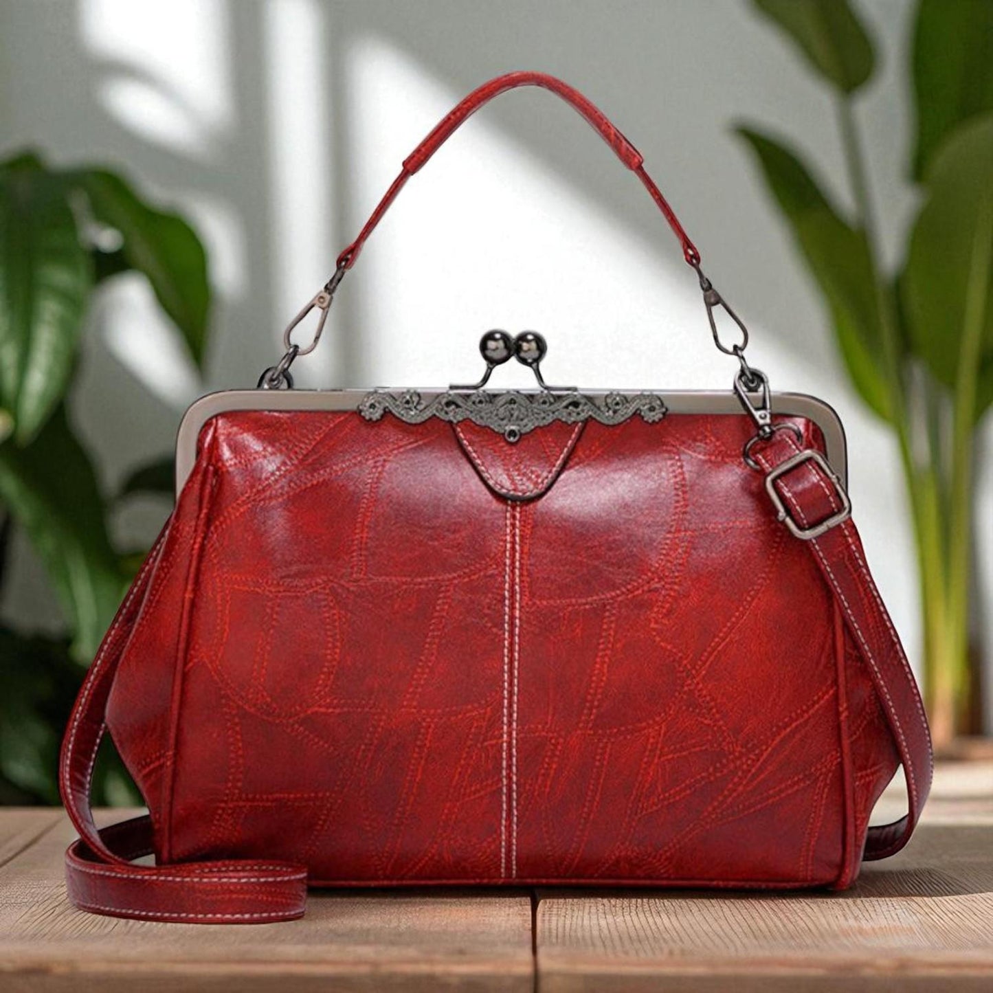 Wiejowska torebka z zamkiem na klucze