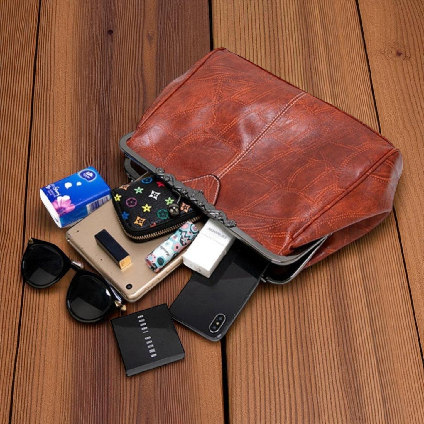 Wiejowska torebka z zamkiem na klucze