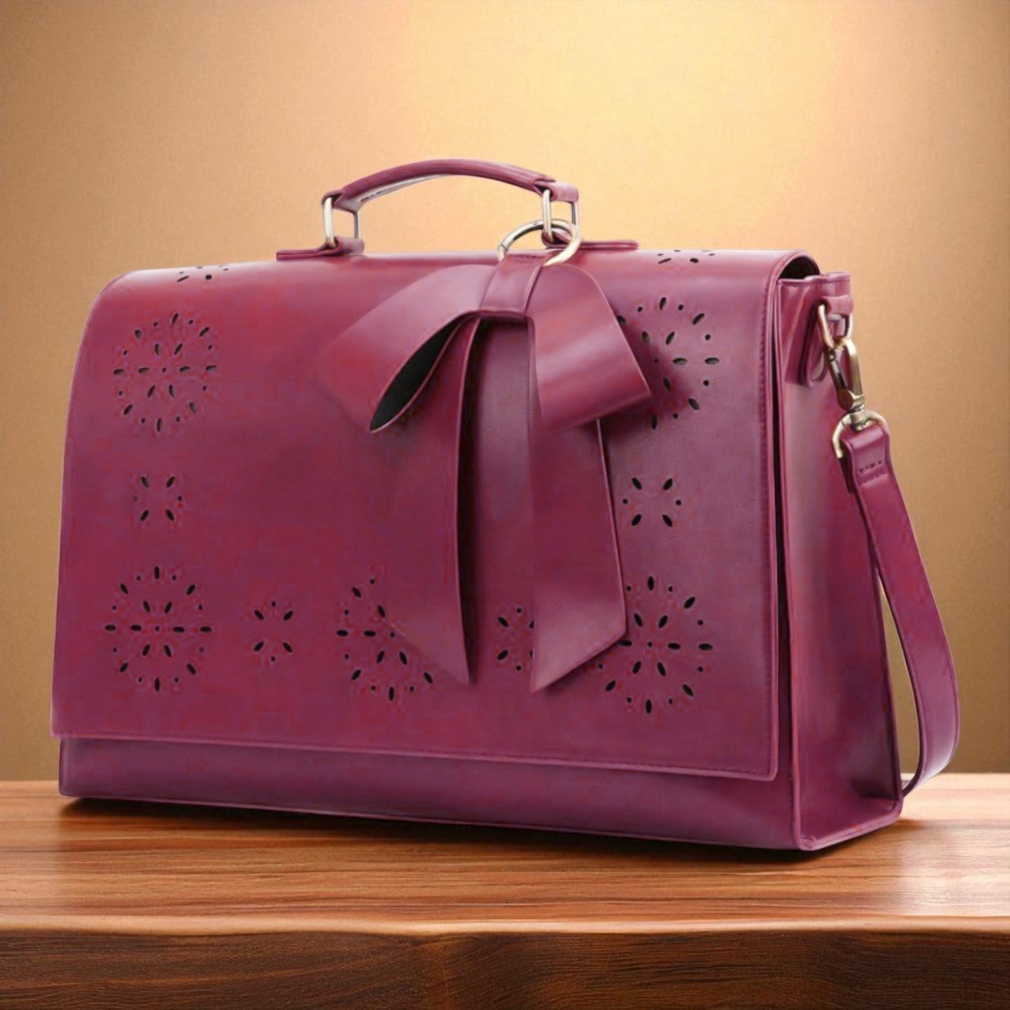 Stylowa damska torebka z ozdobą w formie szlepufa