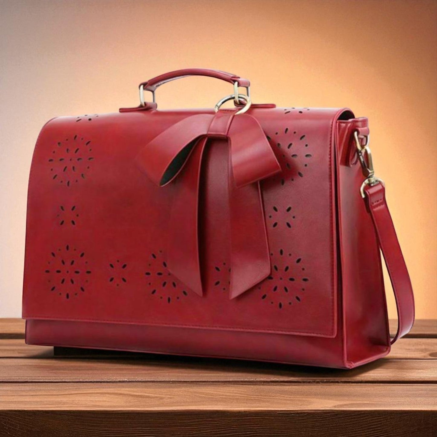 Stylowa damska torebka z ozdobą w formie szlepufa